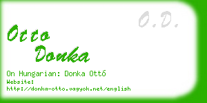 otto donka business card
