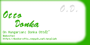 otto donka business card